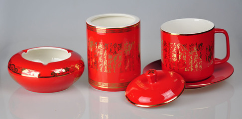 【海客4頭詩詞紅瓷茶具 茶道 中國千年文化】價格,廠家,圖片,茶具套裝,安徽?？筒Ａ髅笥邢挢熑喂?